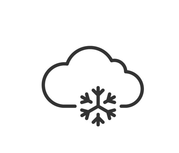Weather web icons in line style. Clouds, sun, moon, snowflakes, wind, sunny day, collection. Editable stroke. Vector illustration.