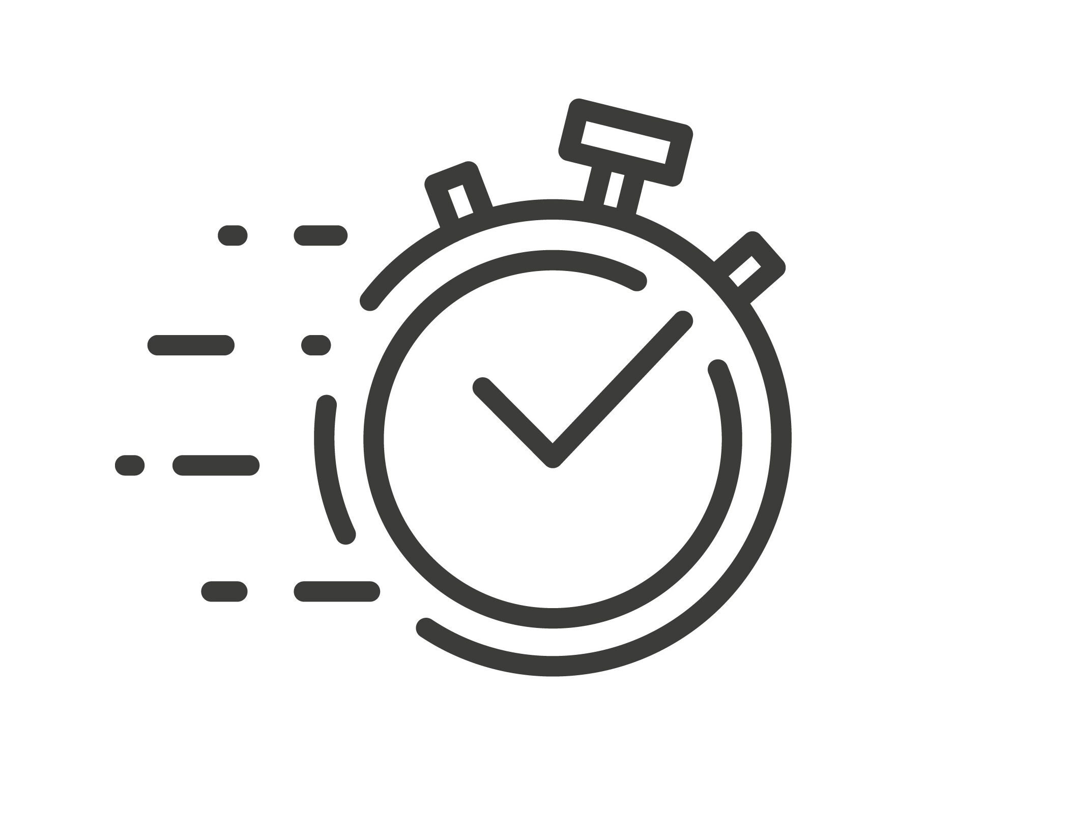 clock icons, icon set of clock, stopwatch, hourglass, time concept, line vector art